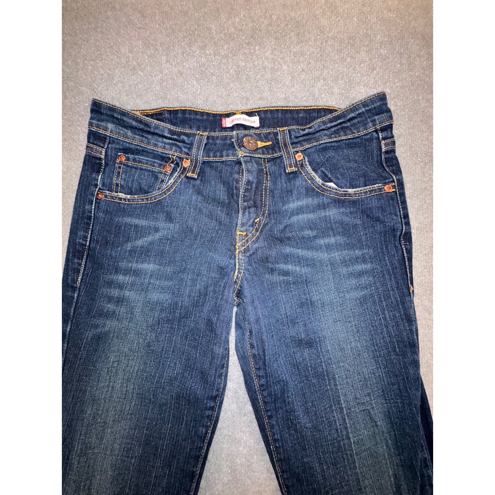 Levi Strauss Limited Edition Mens Dark Wash Bootcut Jeans Blue 7M 31x31